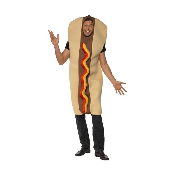 Déguisement thème soirée déguisée drole hot-dog géant