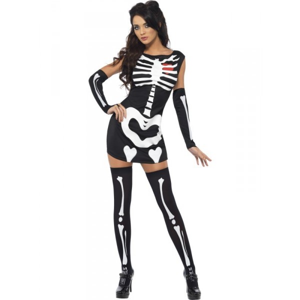 déguisement squelette sexy femme halloween