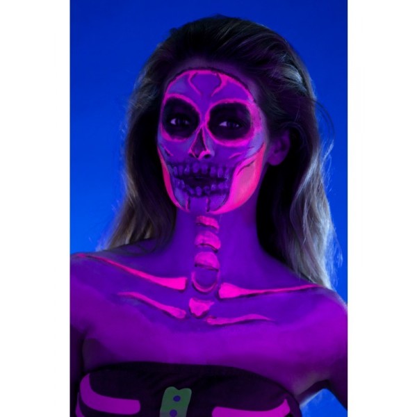 kit maquillage halloween latex uv squelette